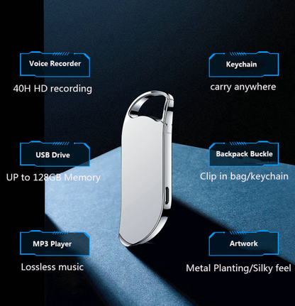 Keychain Digital Voice Activated Recorder