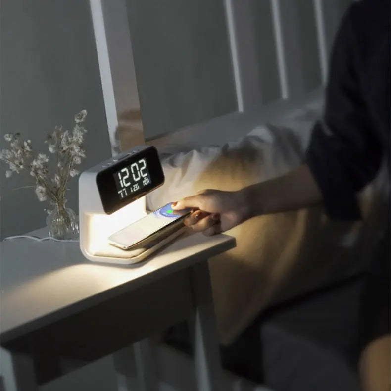 3 In 1  Lamp, Alarm Clock + Wireless Charger - Image #7